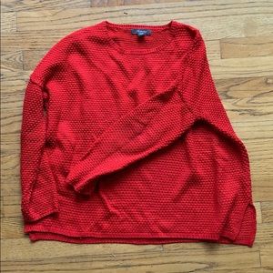 Red comfy sweater